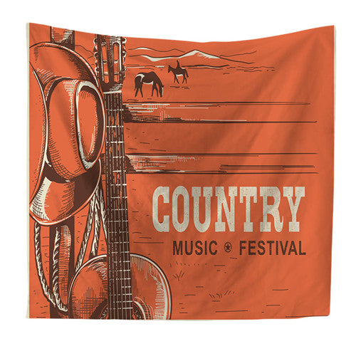 Music Notes Hippie Tapestries