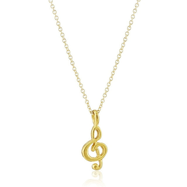 Elegant Music Note Necklace