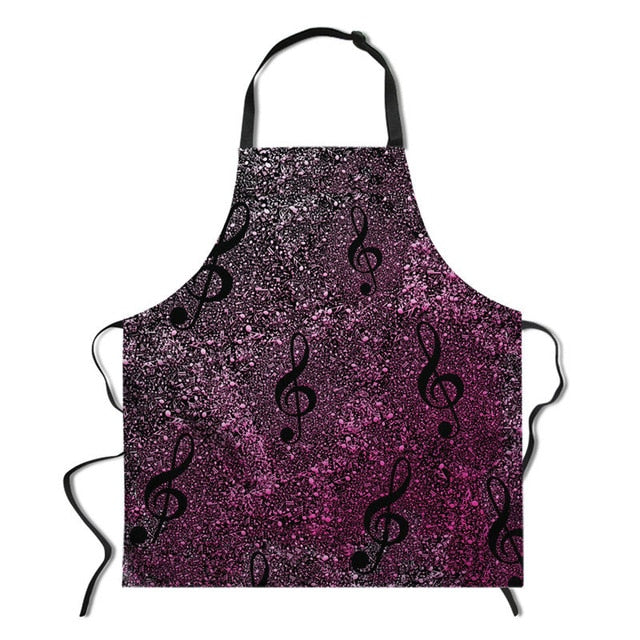 Music Note Chef Apron