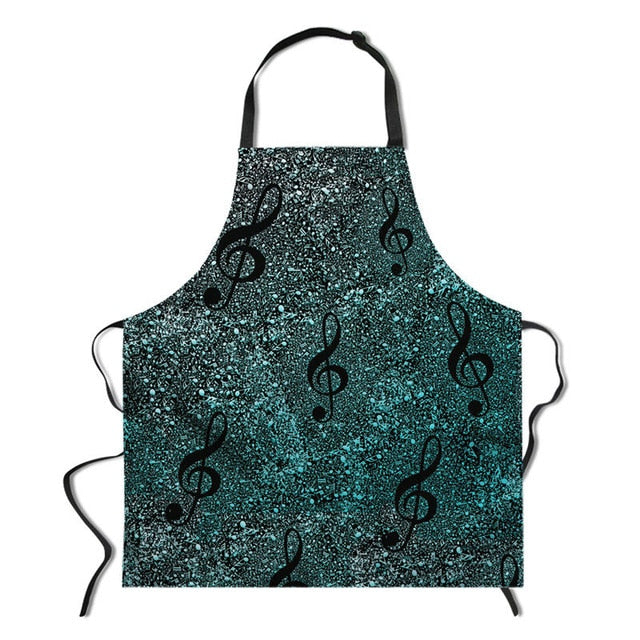 Music Note Chef Apron