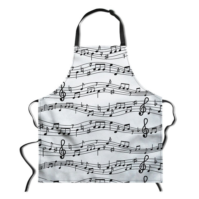 Music Note Chef Apron