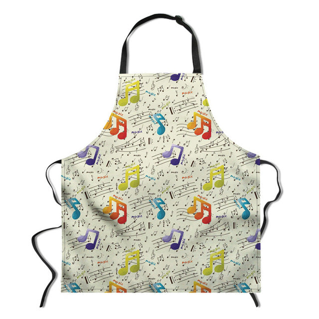 Music Note Chef Apron