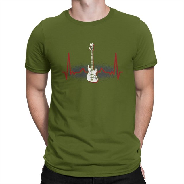 Bass Guitar Heartbeat T-shirt