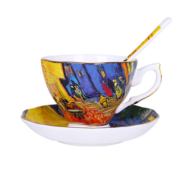 Van Gogh Handmade Ceramic Mug Set