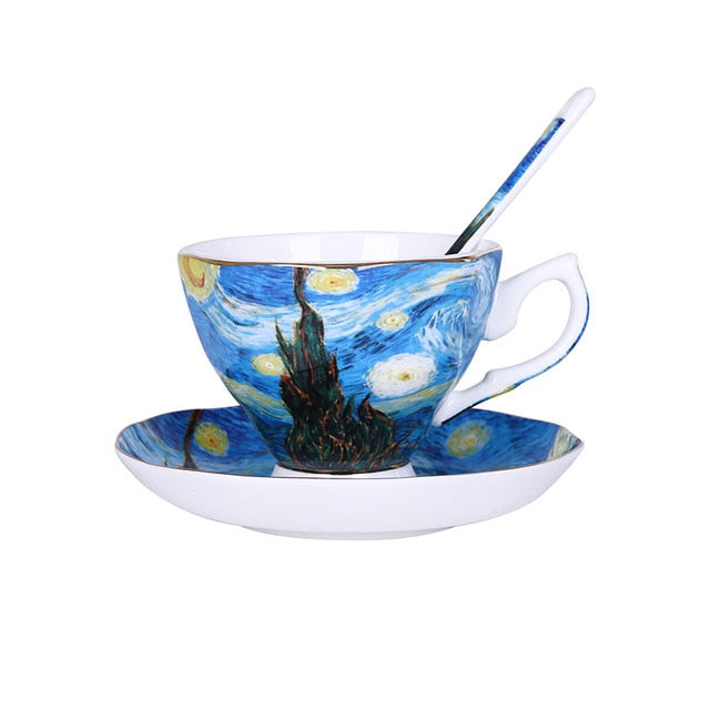 Van Gogh Handmade Ceramic Mug Set