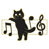 Music Cat Enamel Brooch