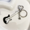 Guitar Heart Star Keychain