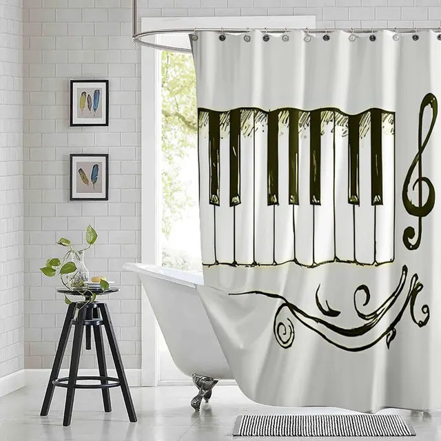 Piano & Music Lovers Shower Curtain