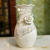 Music Notes & Flower Ceramic Vase