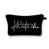 Music Print Cosmetic Bag