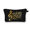 Music Print Cosmetic Bag