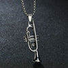 Stainless Steel Trumpet Necklace