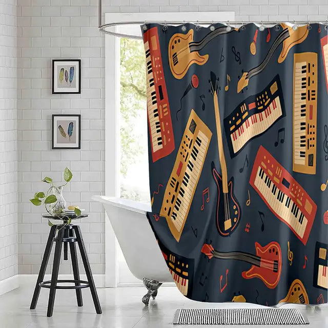Piano & Music Lovers Shower Curtain