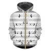 3D Musical Note Hooded Jacket - S - { shop_name }} - Review