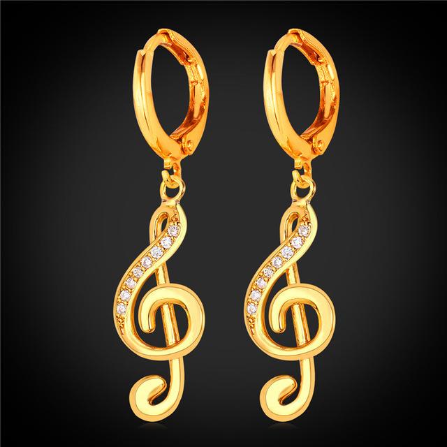 Trendy Music Note Earrings