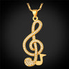 Musical Note Pendant Necklace