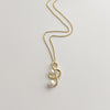 Pearl Music Treble Clef Necklace