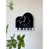 Grand Piano Shape Wall Clock