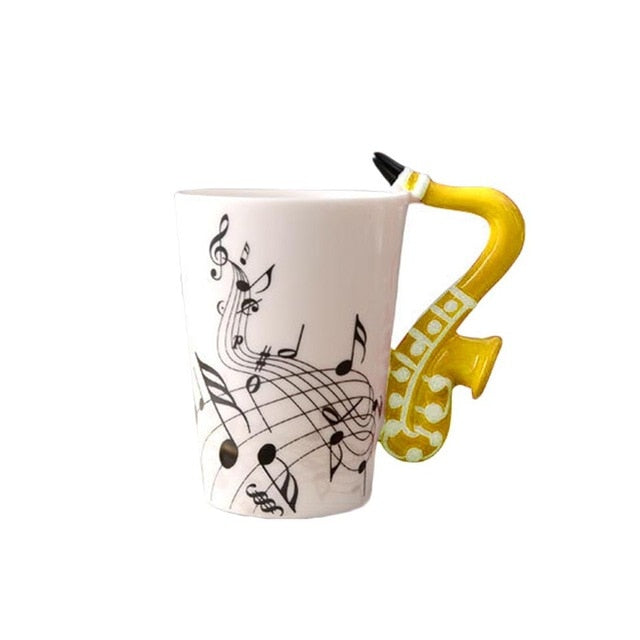 Saxophone Ceramic Mug