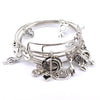 5pcs Mixed Musical Note Bangle