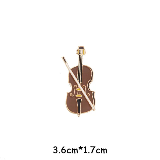 Musical Instruments Enamel Pin Collection