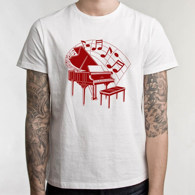 Piano Keys Musical Note T-Shirt