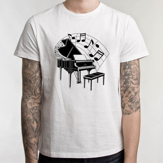 Piano Keys Musical Note T-Shirt