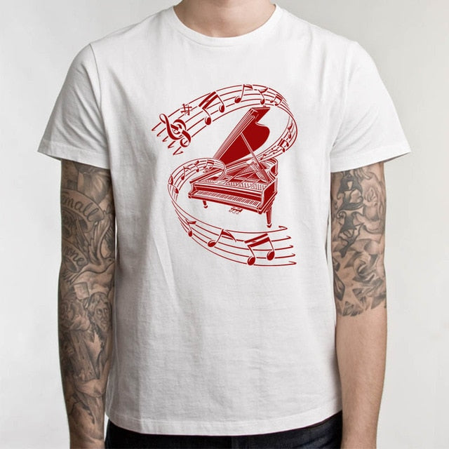 Piano Keys Musical Note T-Shirt