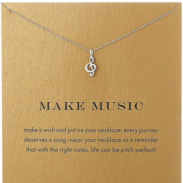 Elegant Music Note Necklace