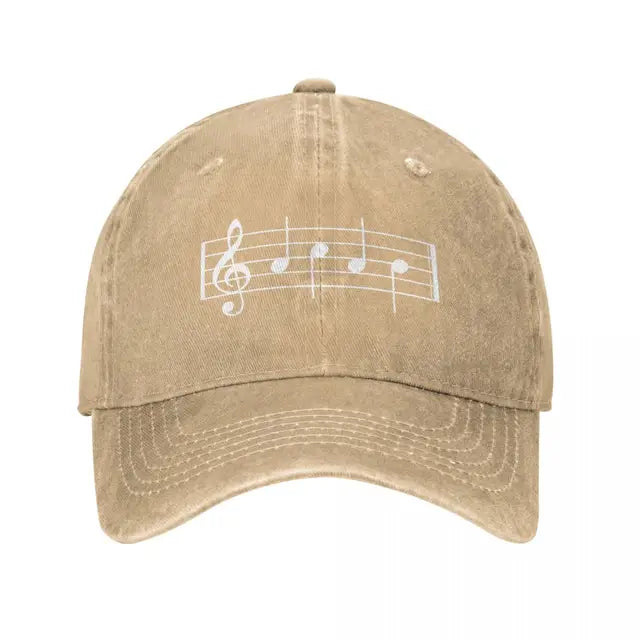 Classic Music Notes Cap