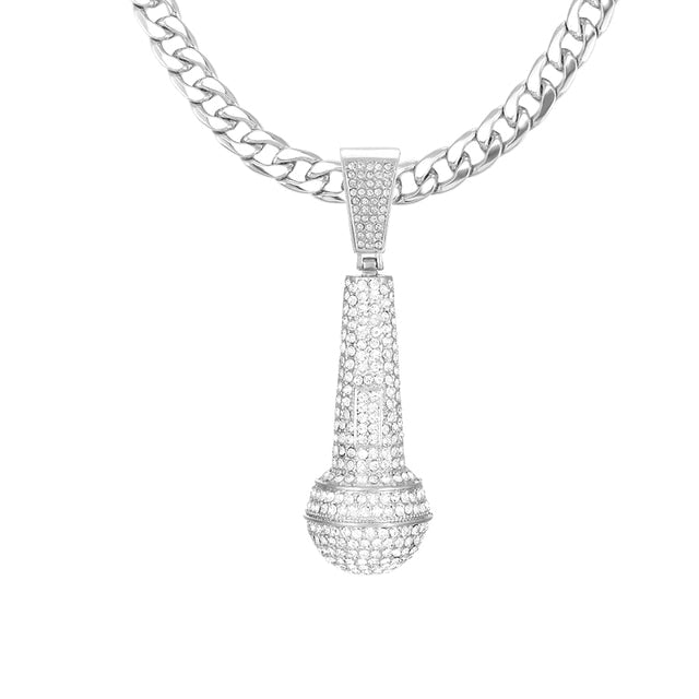 Microphone Hip Hop Necklace