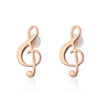 Free - Tiny Music Note Stud Earrings