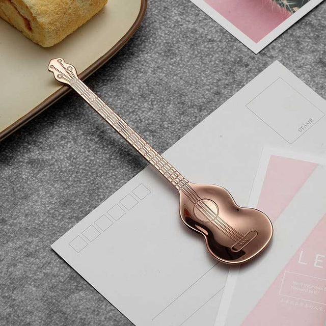 Guitar Shape Coffee Spoon