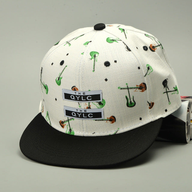 Guitar Graffiti Hip Hop Cap