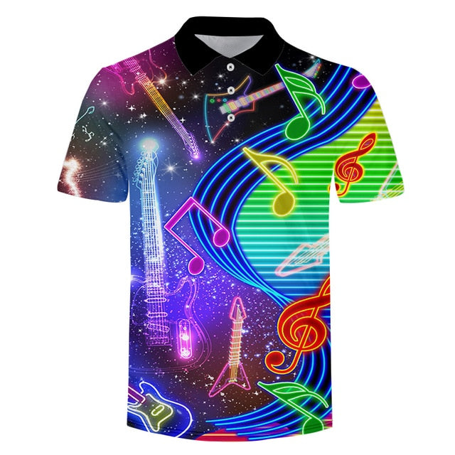 Music Guitar Polo Shirt