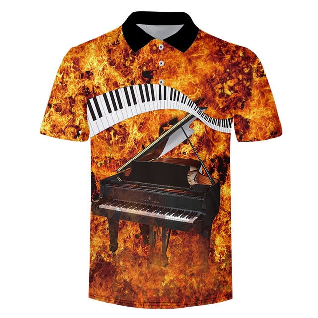 Music Guitar Polo Shirt