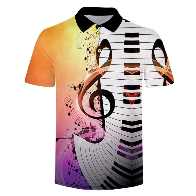 Music Guitar Polo Shirt