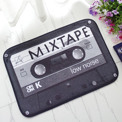 Retro Music Tape Door Mat