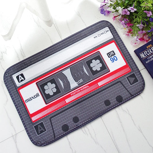 Retro Music Tape Door Mat