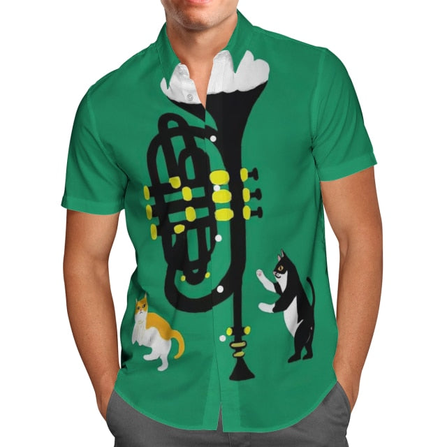 Music Instrument 3D Hawaii Shirt