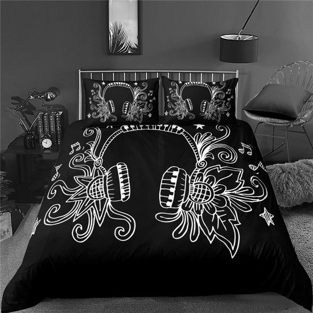 Music Note Guitar Bedding Set