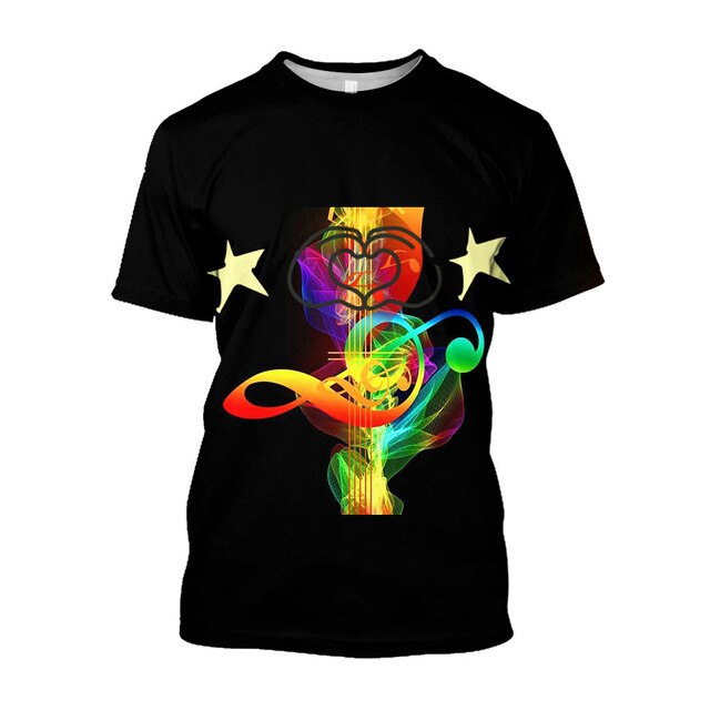 Music Note Guitar T-shirt