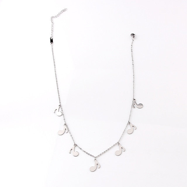 Tassels Music Notes Necklace