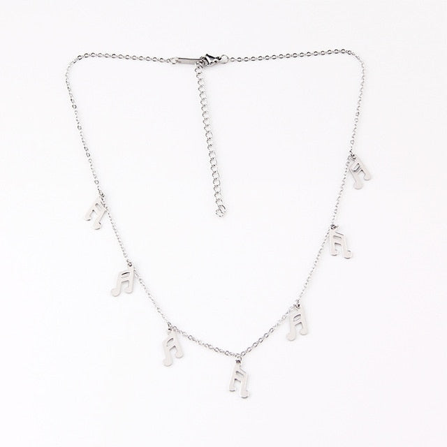 Tassels Music Notes Necklace