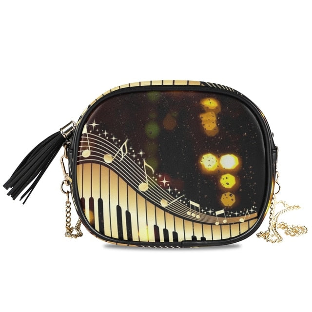 Music Note Piano Shoulder Bag