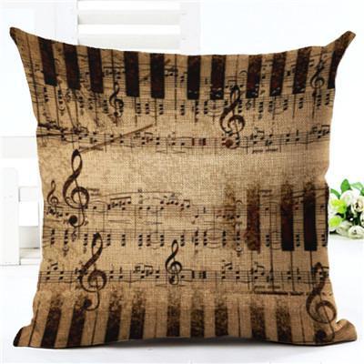 Music Score Series Cushion Pillow Case - Artistic Pod
