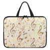 Music Notes Pattern Tablet Laptop Bag