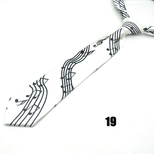 Novelty Music Note Tie