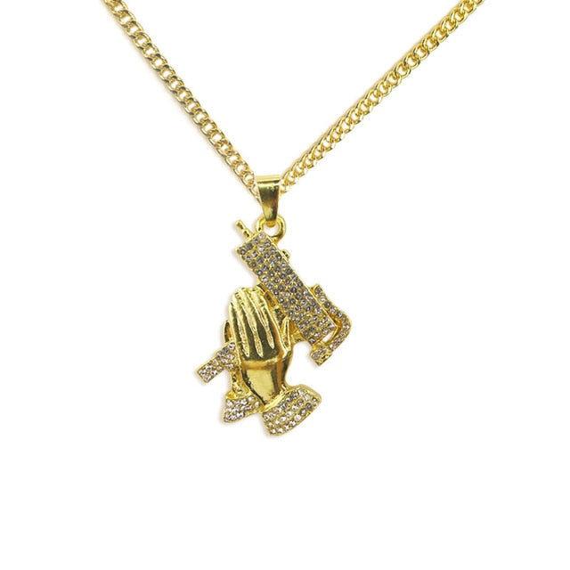 Gold DJ Style Necklace
