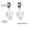 Hollow Music Guitar Pick Earrings